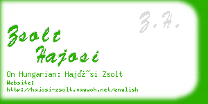 zsolt hajosi business card